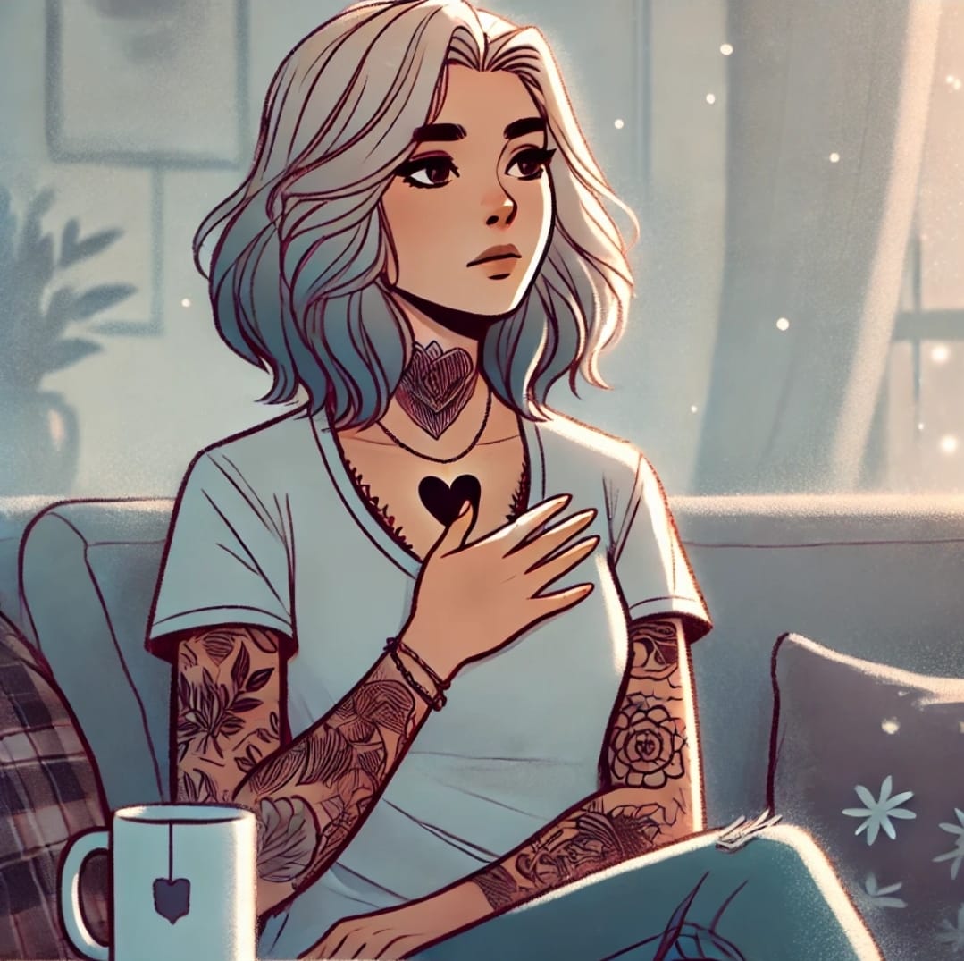 Illustration einer nachdenklichen Frau im Autismus-Alltag – was tun, wenn alles zu viel wird